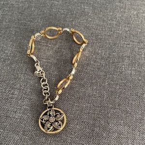 Brighton two-tone charm bracelet